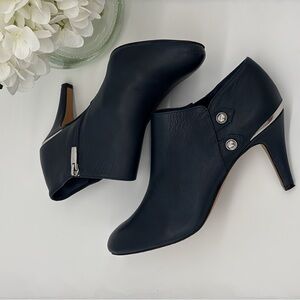 Vince Camuto Vemmey Sleek Navy Ankle Booties